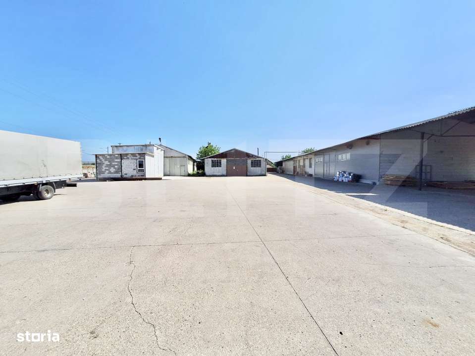 Teren industrial 4.150 mp cu 3 hale moderne cu utilitati,acces dublu s - Imagine principală: 1/6