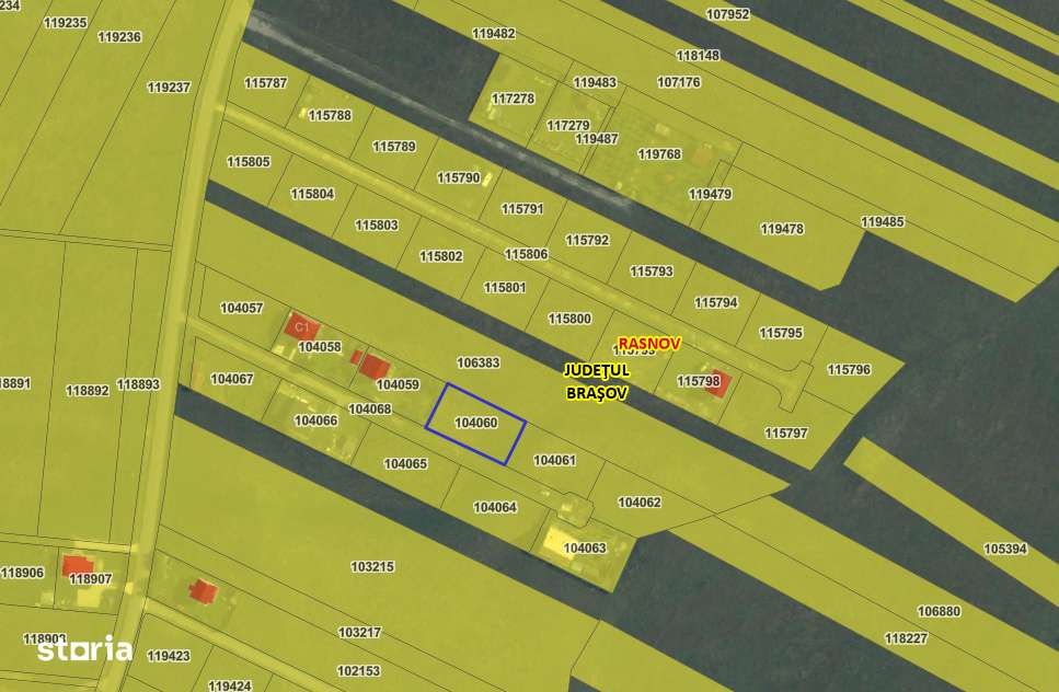 Rasnov -Glejarie 1000 mp front 42m posibilitate duplex sau 2 case - Imagine principală: 5/16
