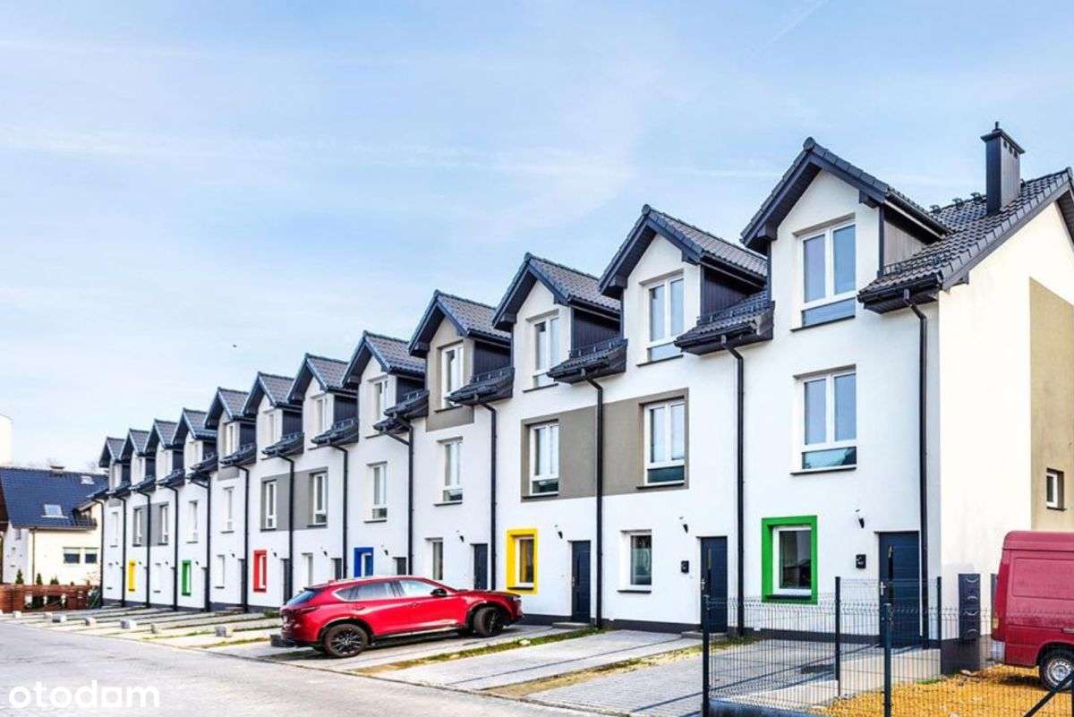 Nowoczesna szeregówka, ogródek, miejsce postojowe-6