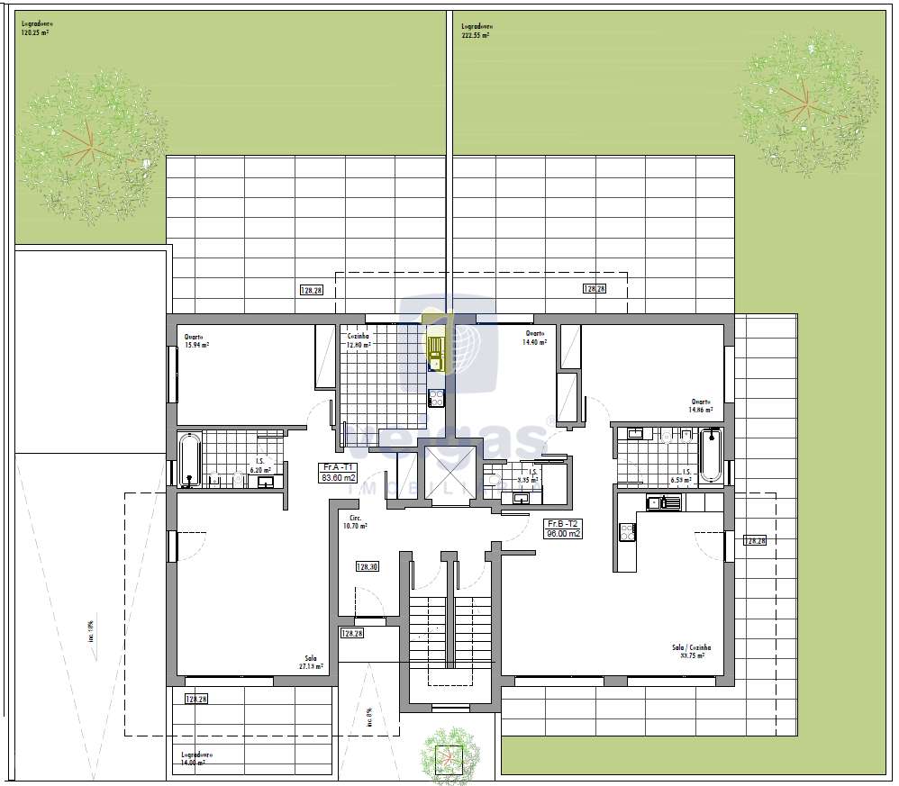 Apartamentos T1 e T2 - Lote 5, Caldas da Rainha - Grande imagem: 4/10