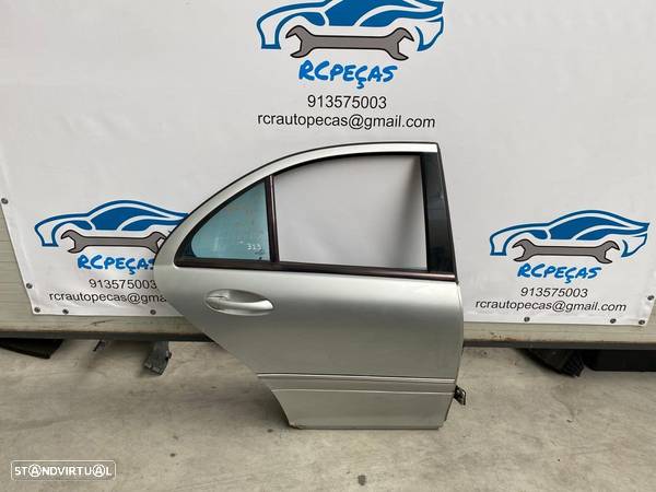 PORTA PORTAS TRASEIRA TRÁS DIREITA MERCEDES BENZ CLASS C W203 SEDAN CARRO A2037300205 2037300205 FECHO ELEVADOR MOTOR PUXADOR VIDRO - 4