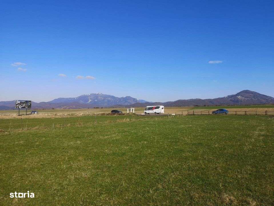 Teren plat P +4 Bran, panoramic munti, DN73, toate utilitatile-13