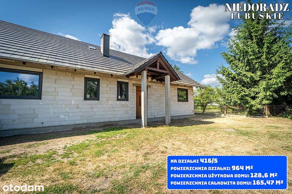 Dom stan surowy zamknięty + działka 964 m² - Pełny obrazek: 5/20