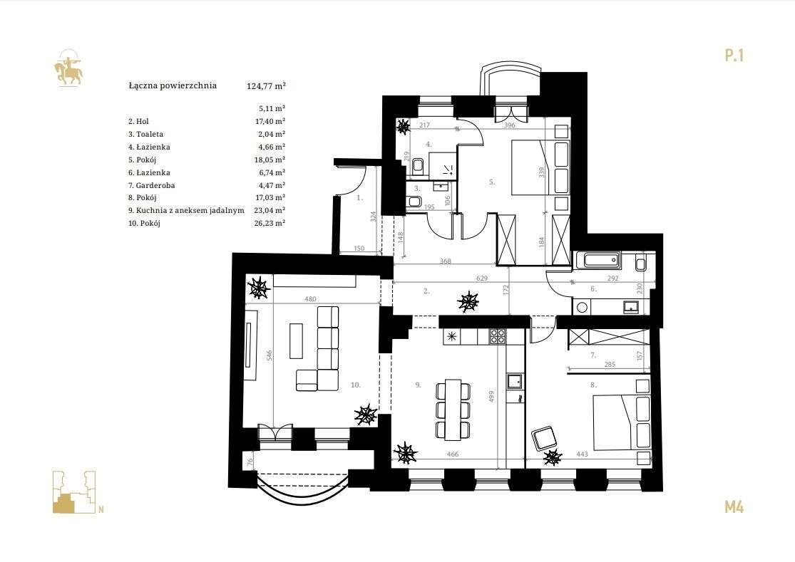 Dworcowa 67 - Apartament M4 - Pełny obrazek: 2/20