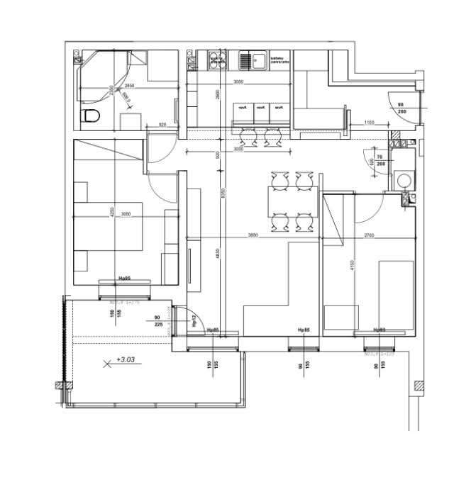 Mieszkanie IDEALNE 73m2 3 pokoje 1 piętro Garaż Winda Duży BALKON-19