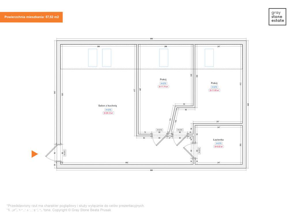 Mieszkanie 3 pok. na ogrodzonym osiedlu - Pełny obrazek: 4/14