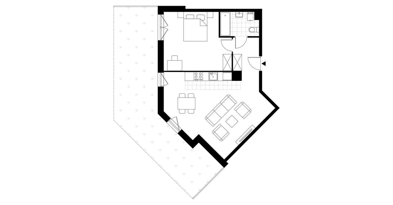 2-pokojowe mieszkanie 56m2 Bez Prowizji - Pełny obrazek: 3/6