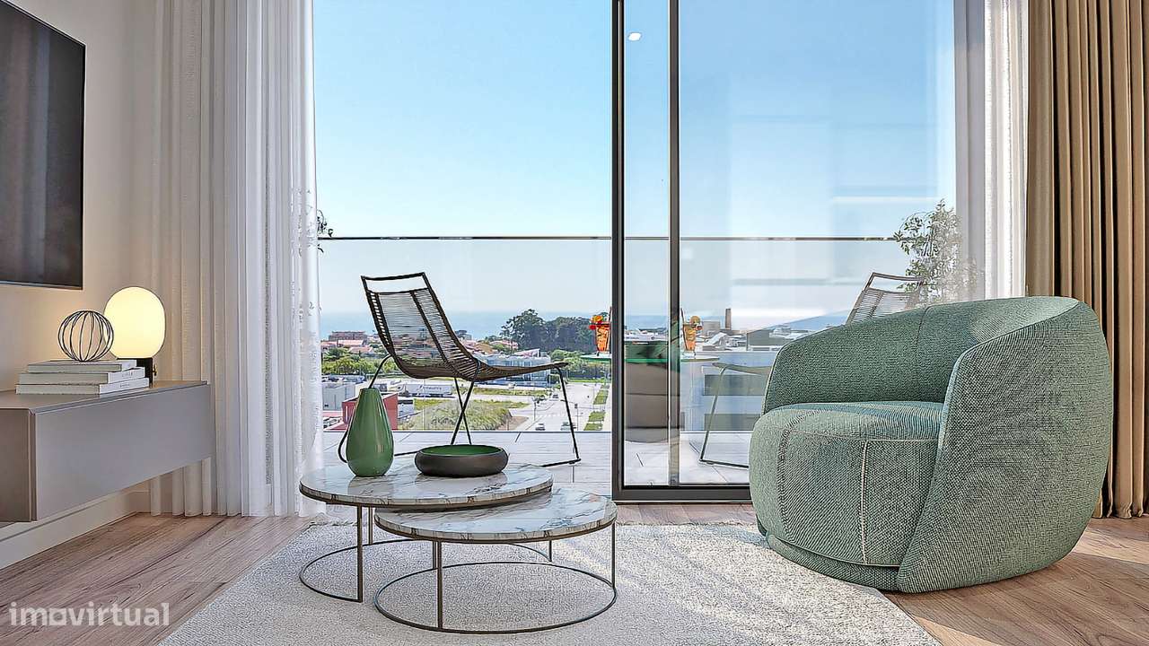 Apartamento T2 com varanda em Canidelo.-7