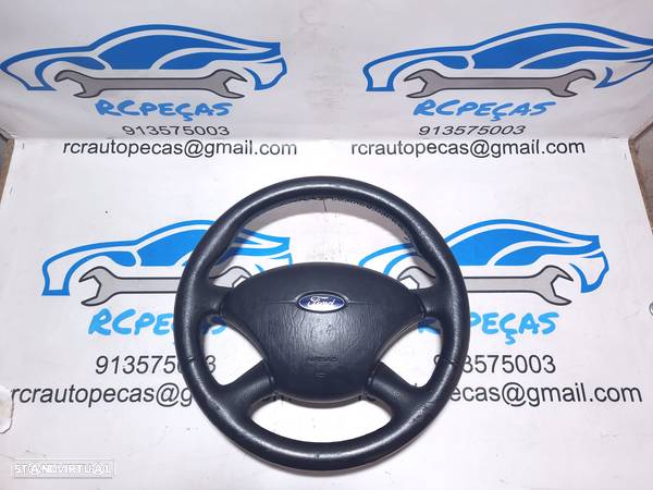 VOLANTE GUIADOR COMPLETO FORD 98AB360BDW FORD FOCUS I 1 MK1 DAW DBW PELE AIRBAG - 9