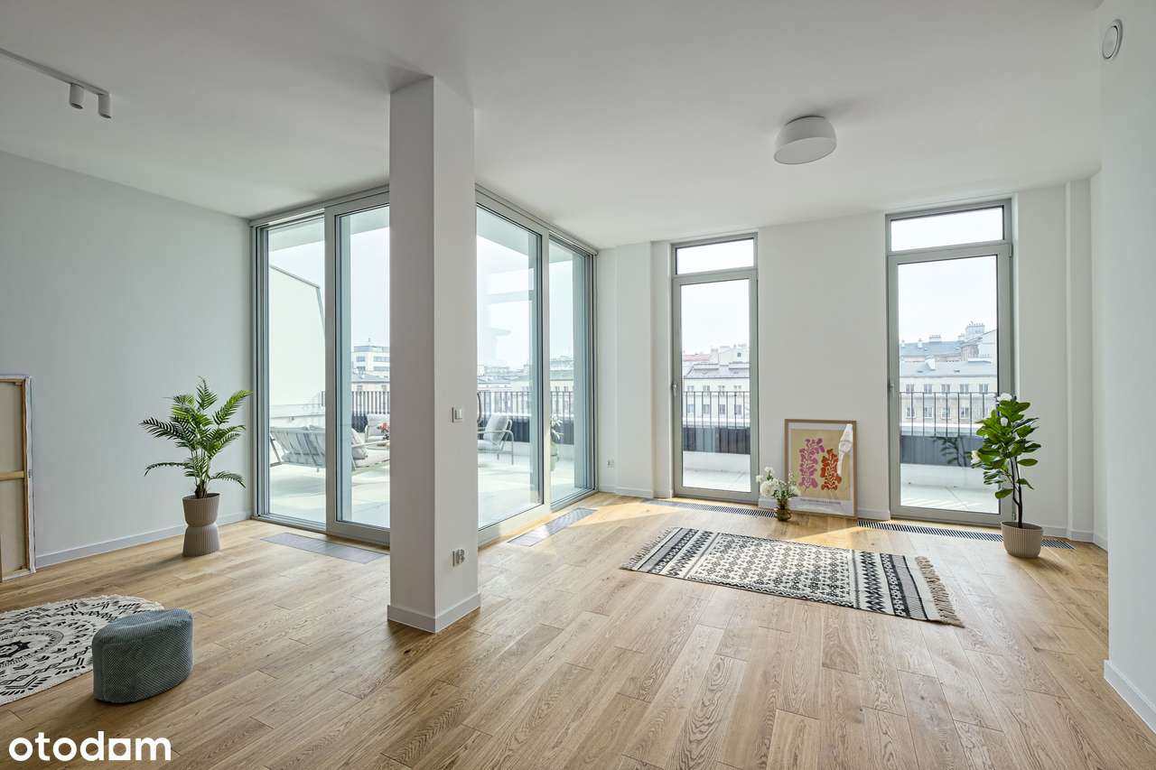 Wysokie| Klimatyzacja| Duże okna| Umeblowane| Taras 38m2| 0% prowizji|