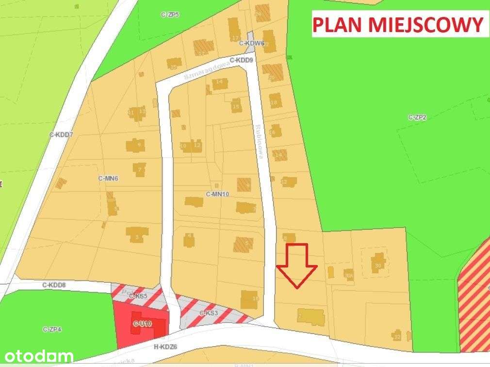 Działka budowlana Sobótka ul. Rubinowa 1052m2-6