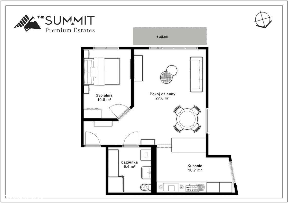 Ciche mieszkanie w sercu Gdyni – 56 m² + balkon-2