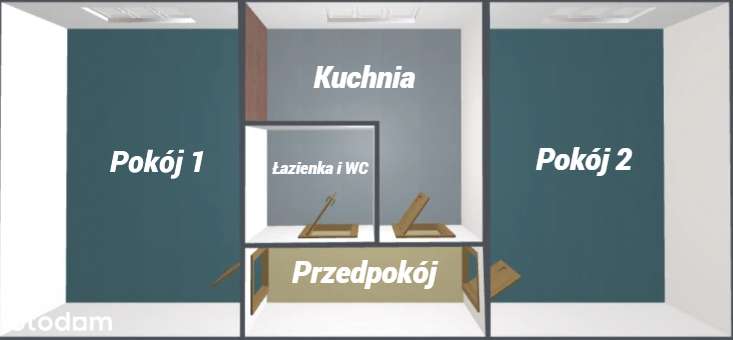 2-pokojowe mieszkanie przy ul. Cyganerii-12