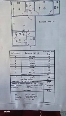 Apartament 3 camere Titan decomandat etaj 2/4-9