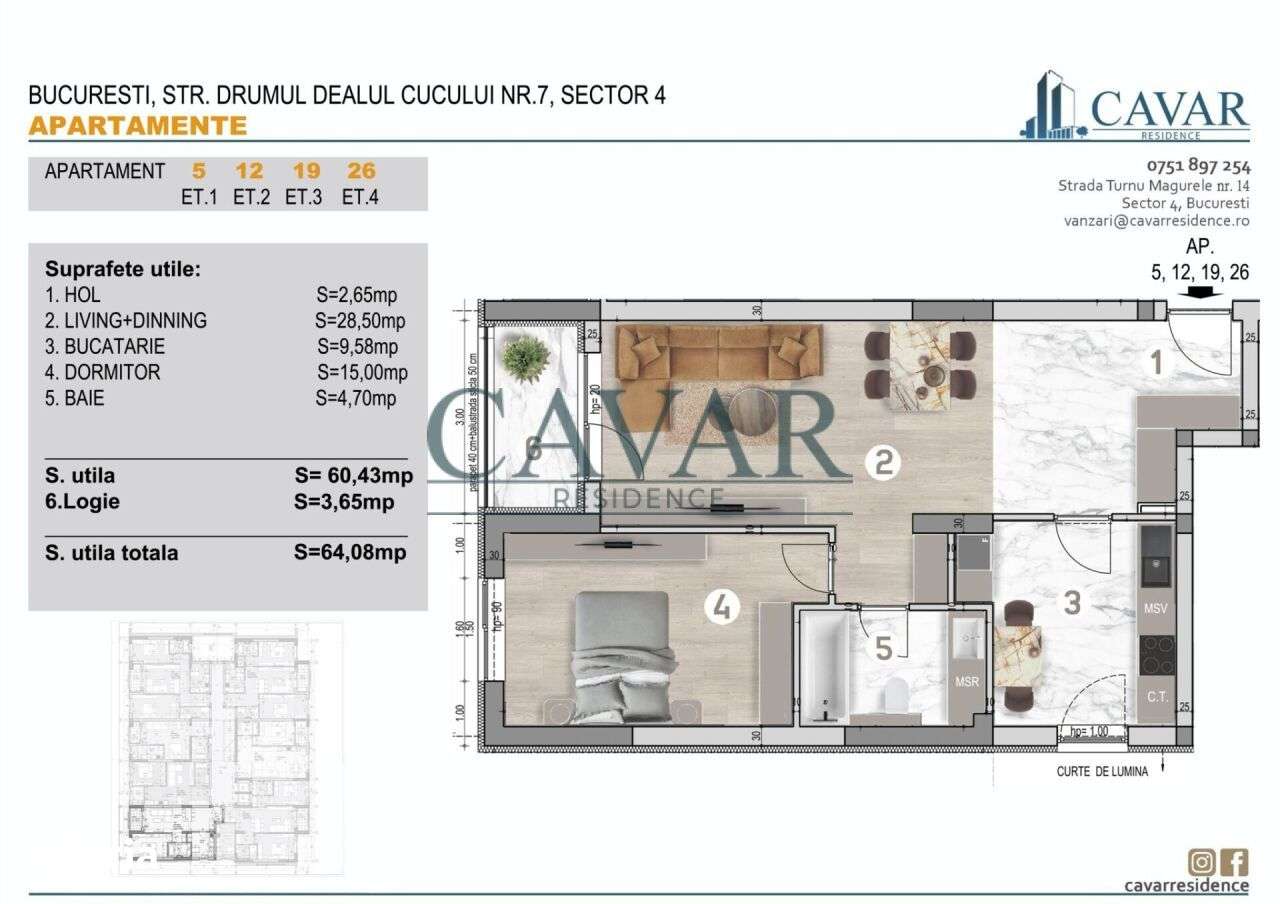 Proiect Cavar Residence 2 Camere Discount 3000 Euro-4
