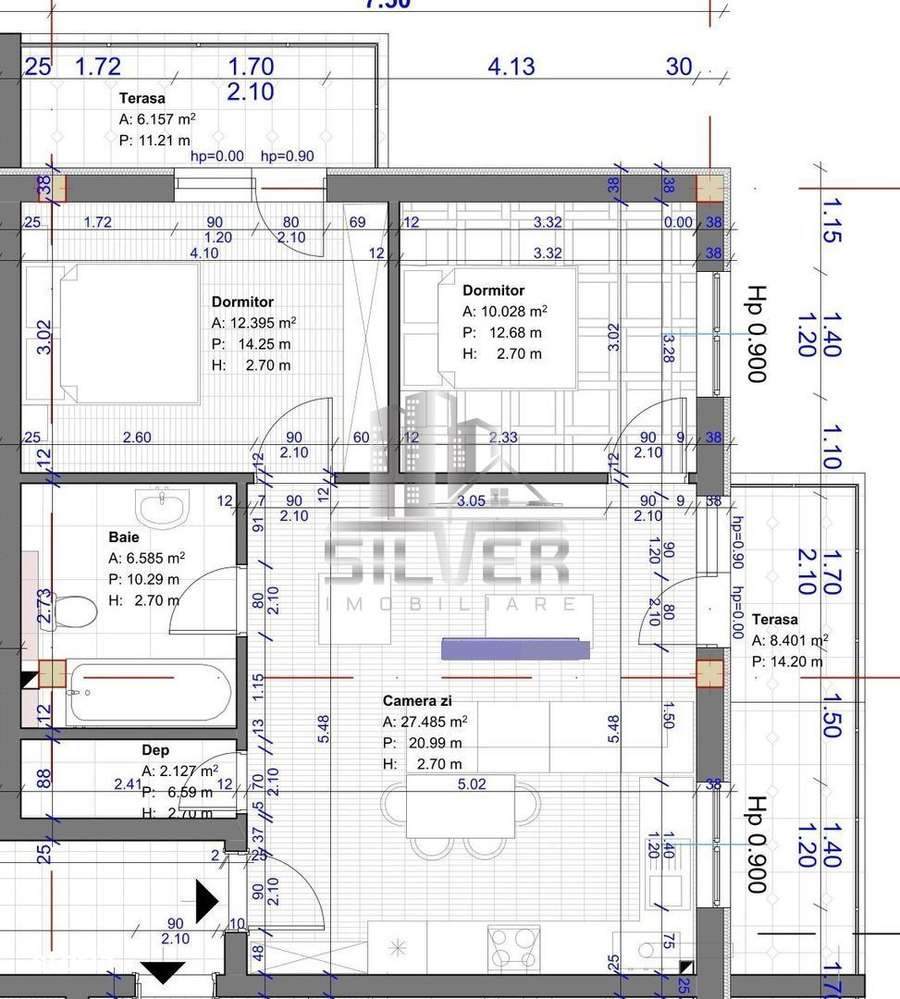 Apartament cu 3 camere+2 terase! - Imagine principală: 5/9