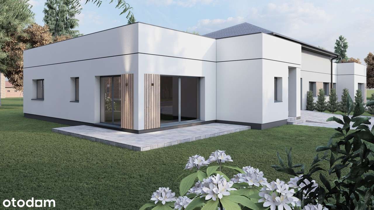 Parterowy DOM W Zbudowie Bliźniaczej NA Górzyskow-5