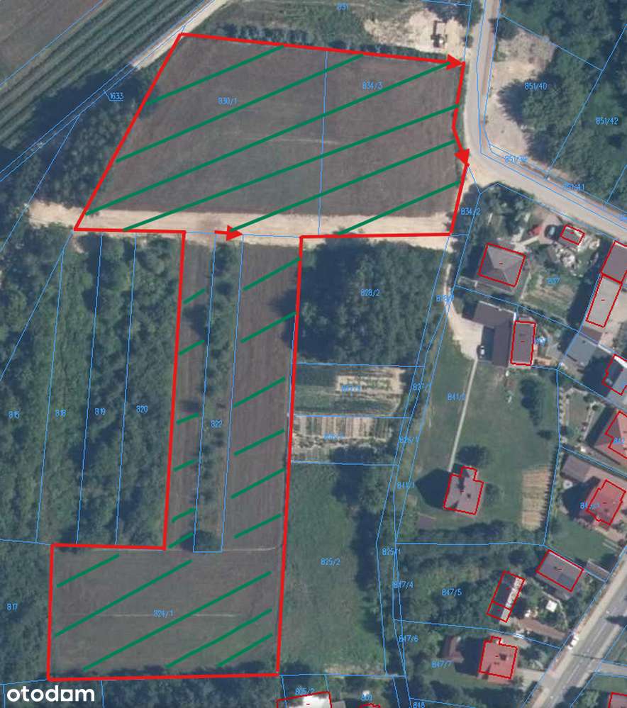 Działka mieszkaniowa 1,2 ha dla dewelopera ( lub podział na mniejsze) - Pełny obrazek: 2/12