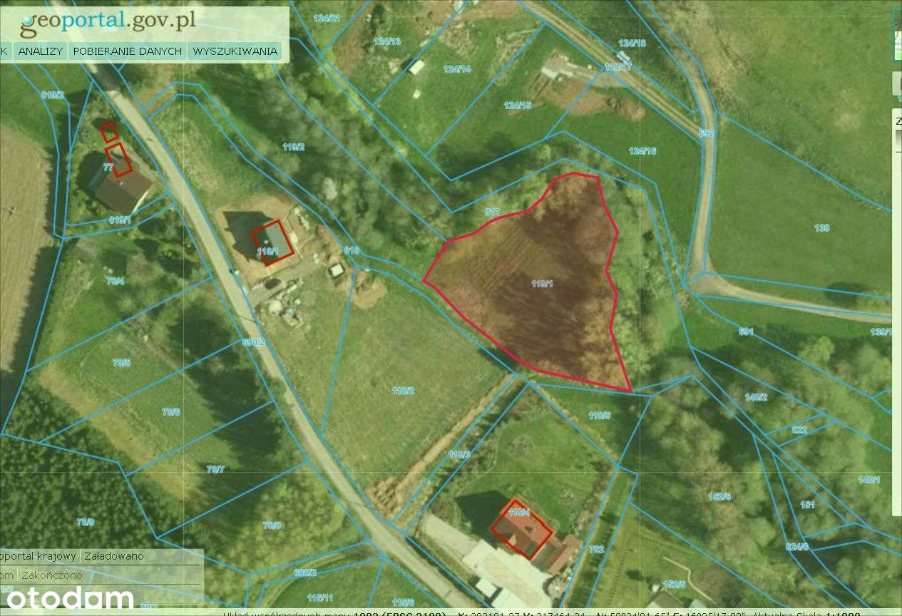 Duża działka budowlana w górach Stołowych!