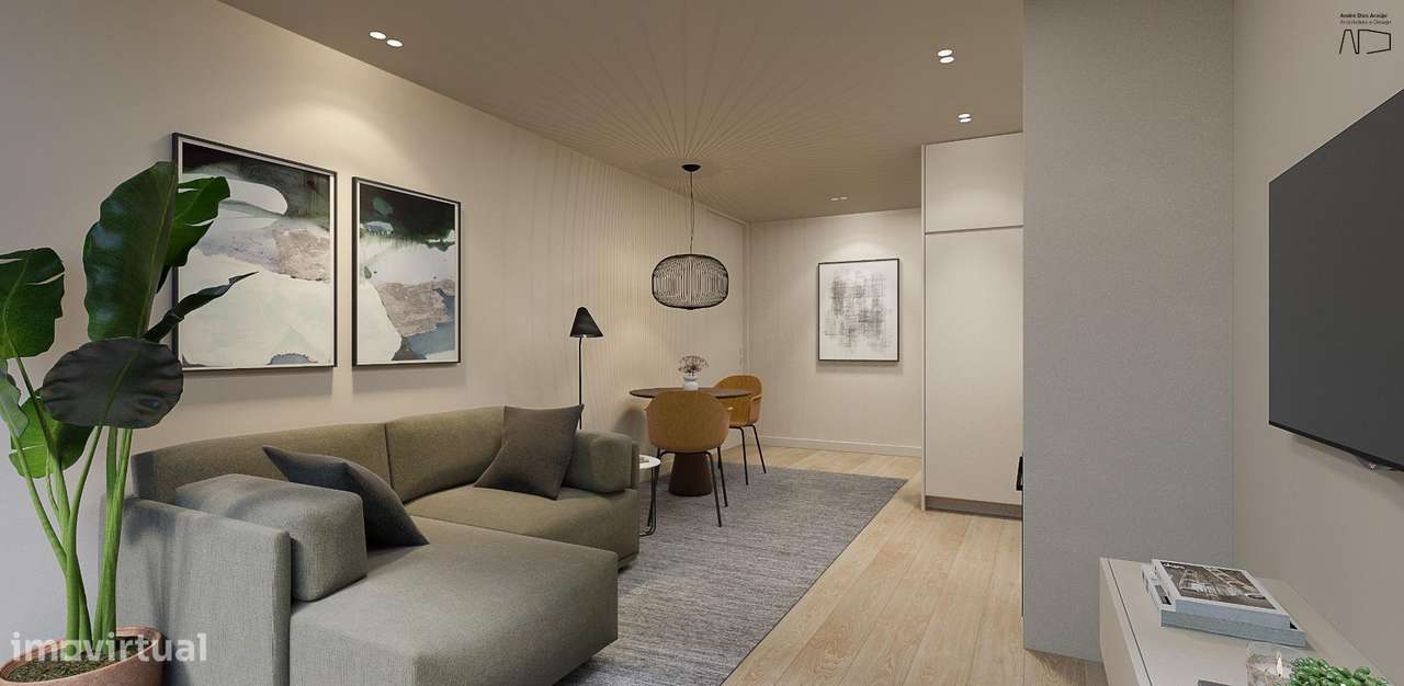 Apartamento T1+1 com terraço Matosinhos Sul-3