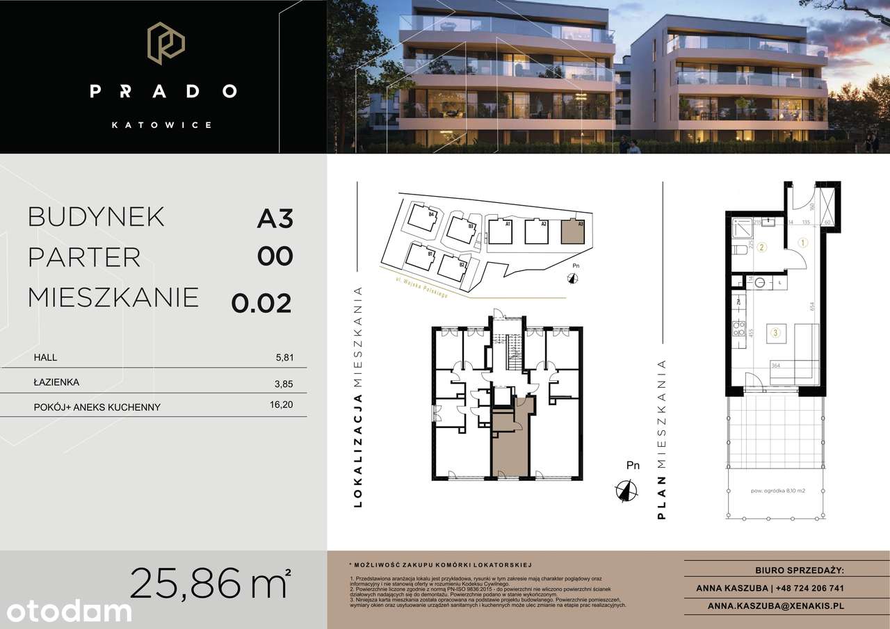 Prado Katowice | mieszkanie 1-pok. | A3_0_02 - Pełny obrazek: 2/7