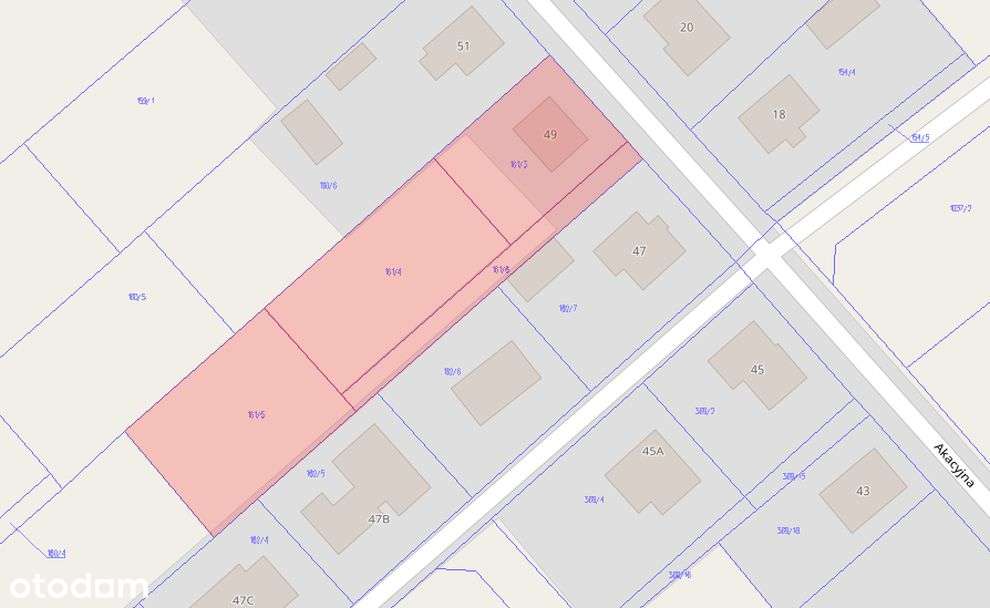 Działka budowlana 2455 m²  – Iłowo-Osada, ul. Akacyjna - Pełny obrazek: 4/6