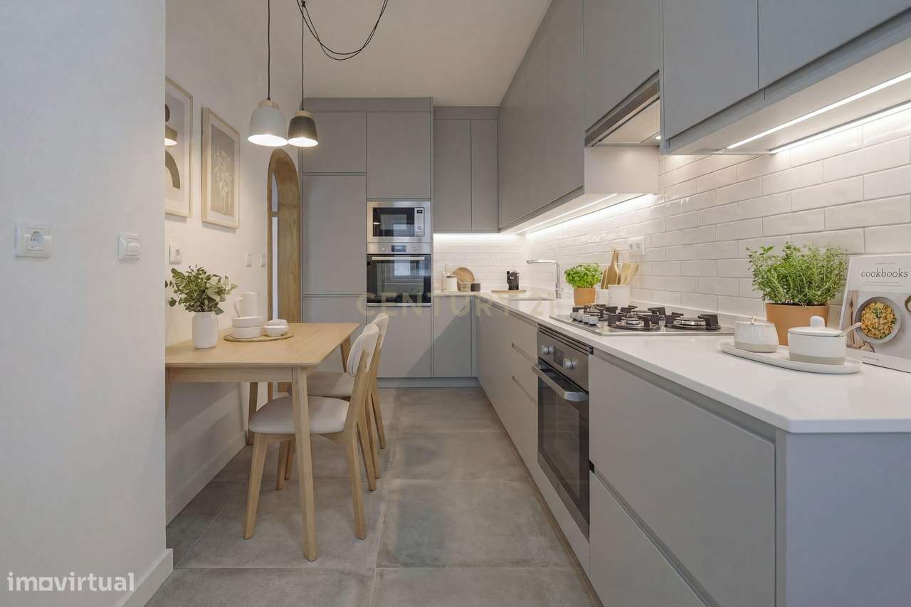 T2 central e com terraço,  possibilidade de ficar mobilado - Grande imagem: 5/34