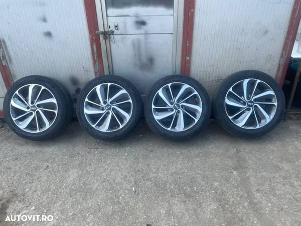 Set jante aliaj KIA NIRO an 2018 cu cauciucuri vara 215/55R18 si senzori presiune - 1