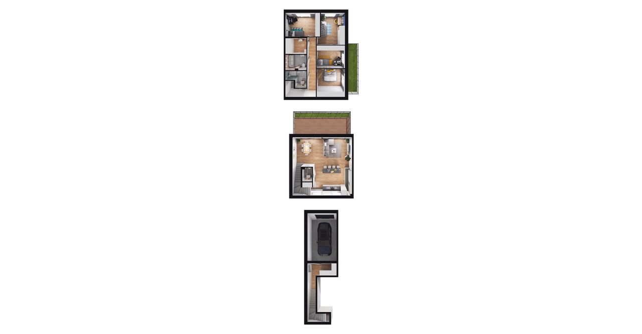 5-pokojowe mieszkanie 121m2 + 2 tarasy
