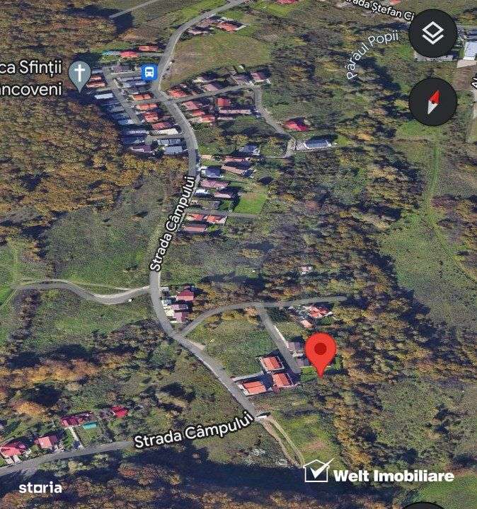Teren 500 mp, intravilan, Campului, zona superba, COMISION 0% - Imagine principală: 3/4