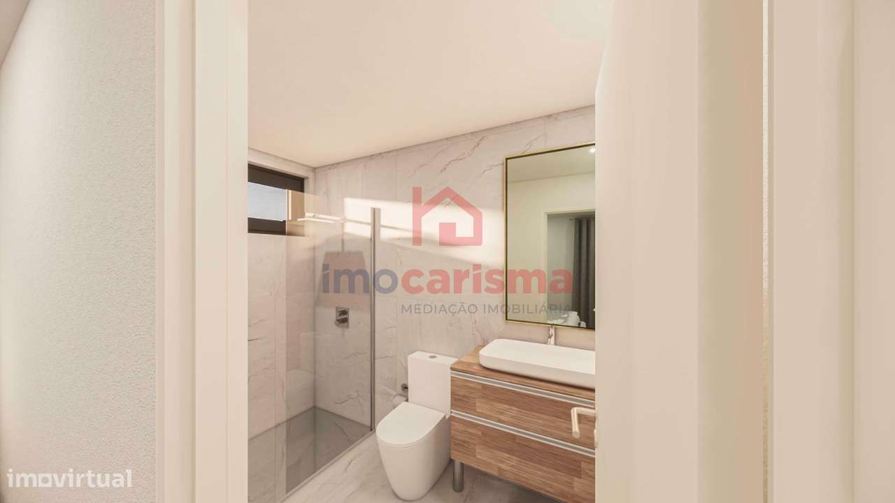 Fantástica Moradia T3 Nova com Piscina Chave na Mão em Fase de Constru - Grande imagem: 5/10