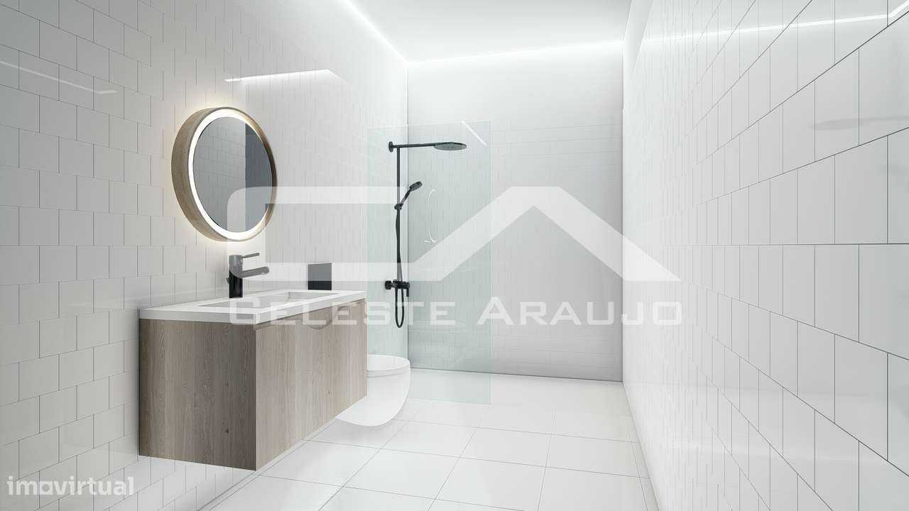 Apartamento T0+1 Novo com terraço em São João da Madeira-11