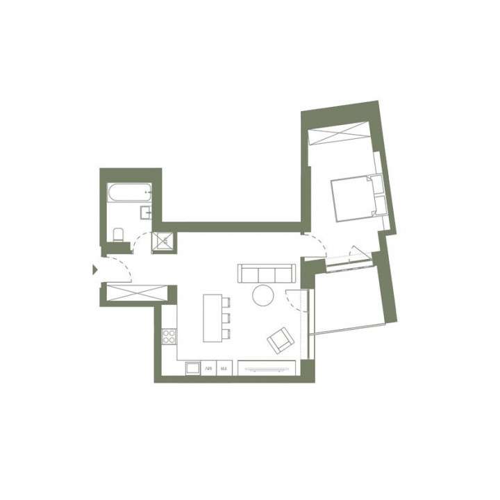 Apartament cu 2 camere de vanzare, zona semicentrala, finisat! - Imagine principală: 2/4