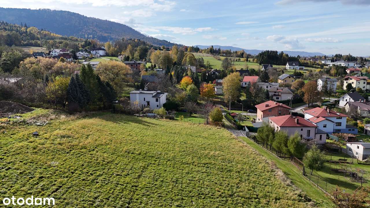 Widokowa działka budowlana, Kozy Małe, Chrobacza Łąka-4