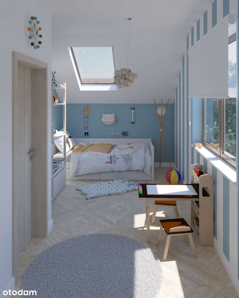 Skrajny segment szeregowca z ogrodem w lesie-9