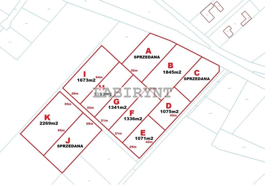 Kamienica Polska, działka budowlana 1336m2, 21x64-3