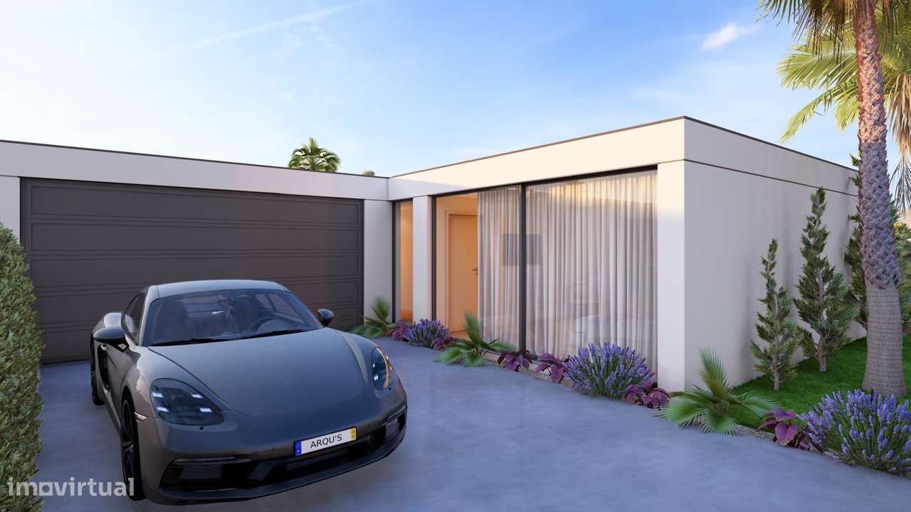 Moradia térrea  nova T3 de 4 frentes arquitetura moderna-7