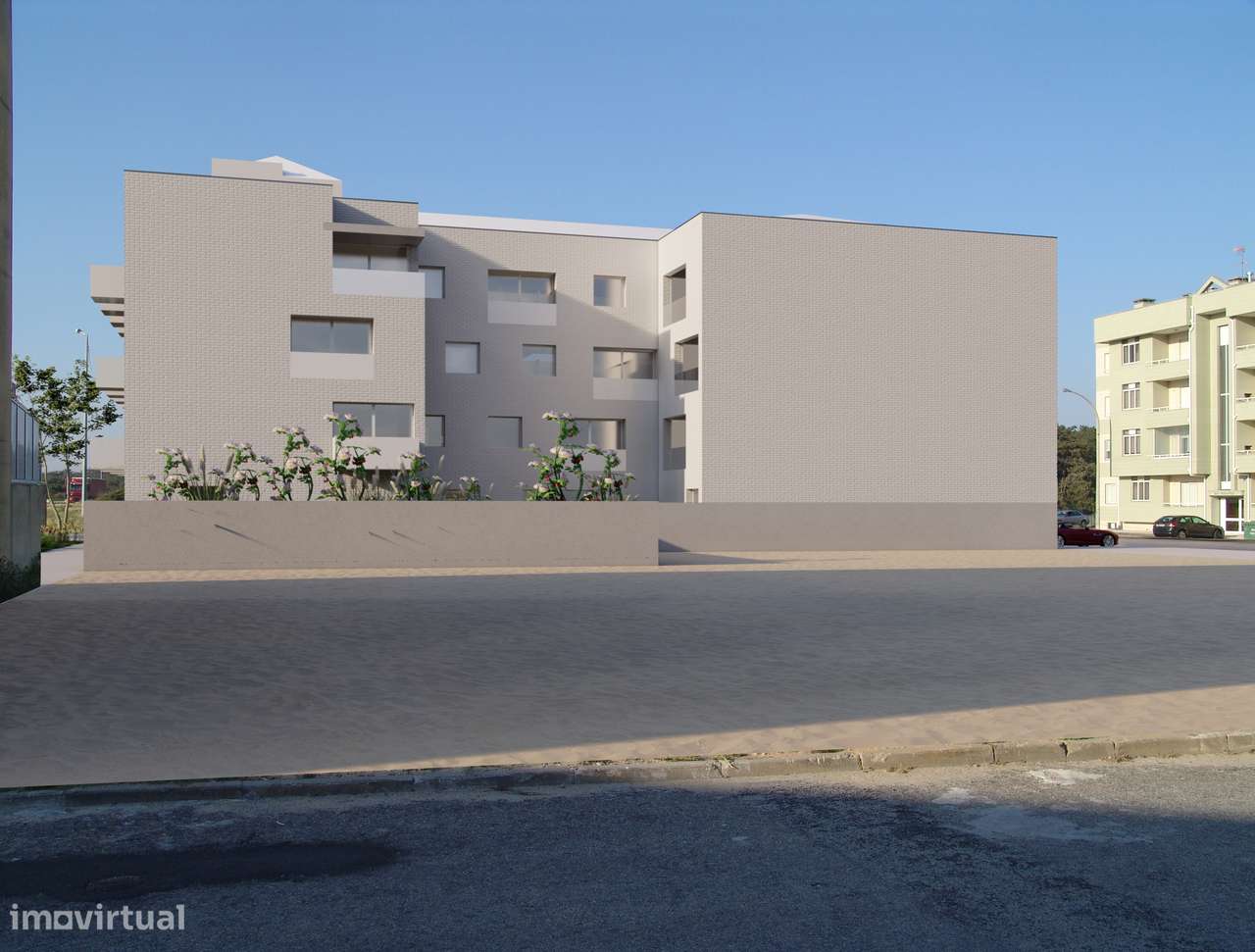 Apartamento T2 novo com piscina e garagem-25
