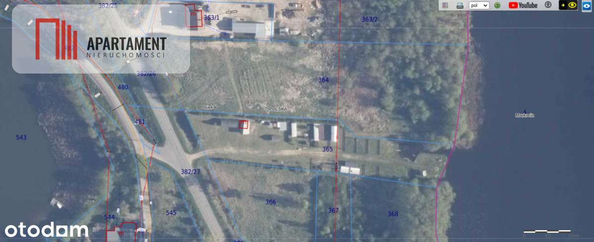 1.2ha Działka z Linią brzegową i Mpzp Osiek-7