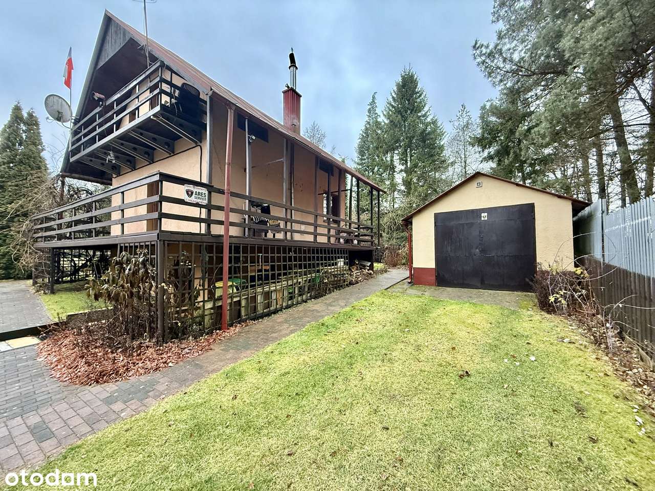 Sielski dom z altanką na Kaszubach |panele fotowoltaiczne jezioro las - Pełny obrazek: 3/16