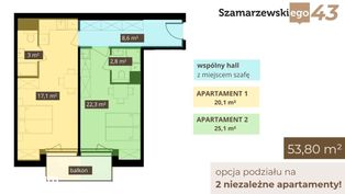 Jeżyce | DWUPAK INWESTYCYJNY | 54 m2 | okazja