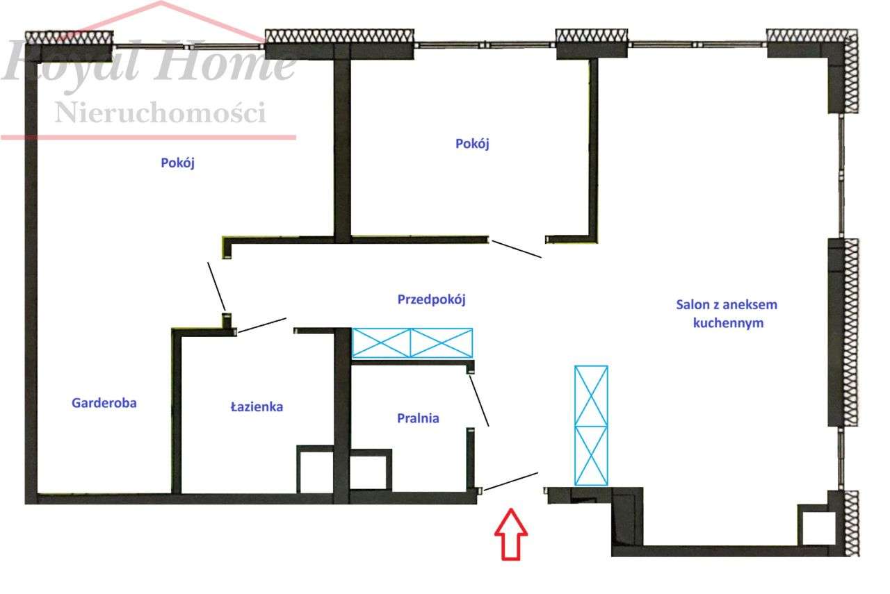 Nowoczesny, wyposażony 3 pok apartament.-12