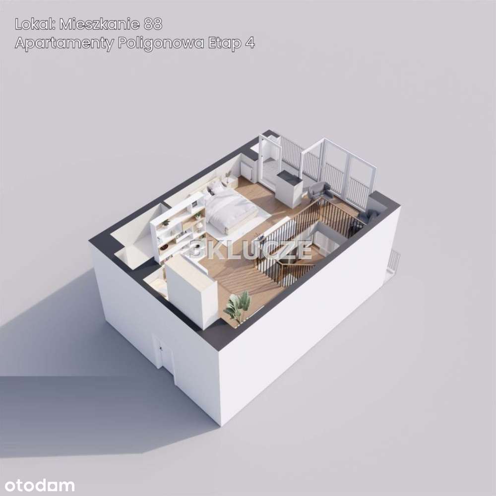 Dwupoziomowy apartament Poligonowa Promocja-4