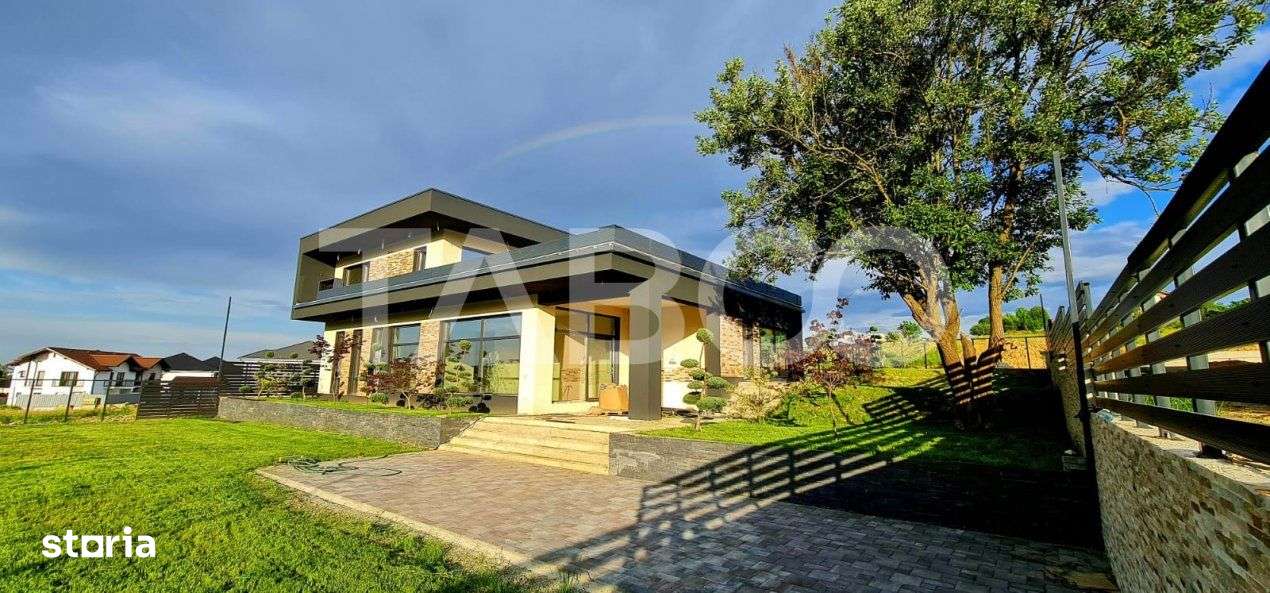 Casa moderna de inchiriat 5 camere cu teren si piscina Cisnadie - Imagine principală: 4/19