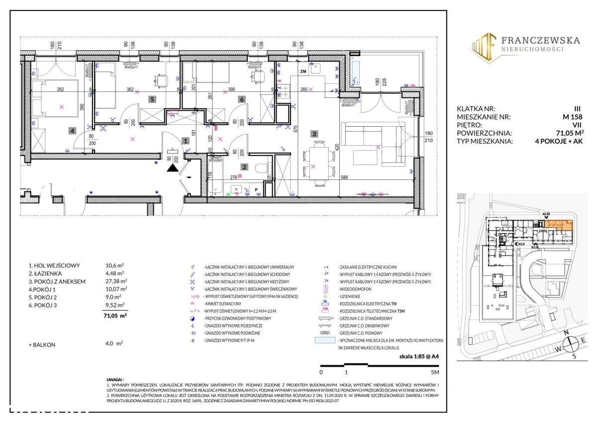4 pokoje z tarasem na Czechowie - Pełny obrazek: 5/5