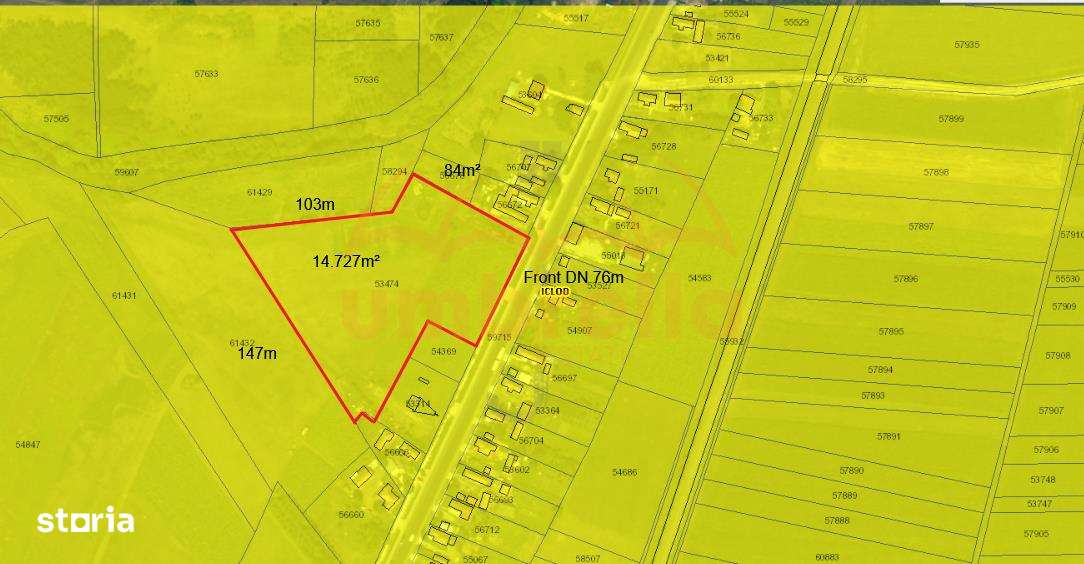 De vanzare in FUNDATURA, 14.727 mp - Imagine principală: 1/7