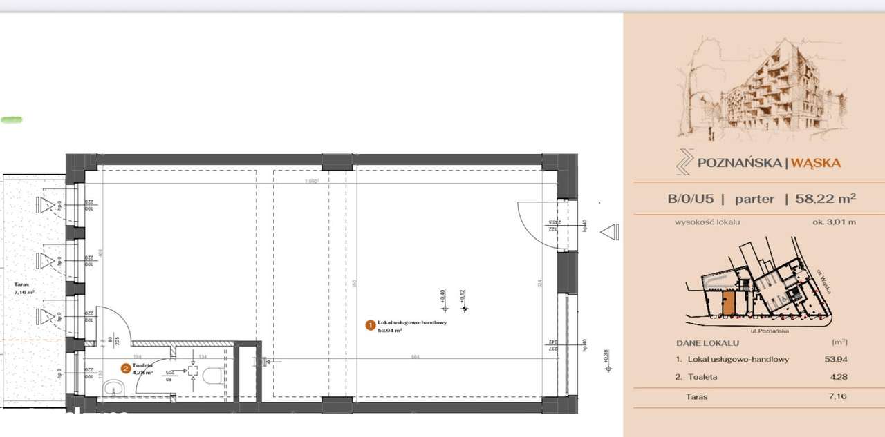 Lokal użytkowy do wynajęcia – Jeżyce - od czerwca 2026 - Pełny obrazek: 3/3