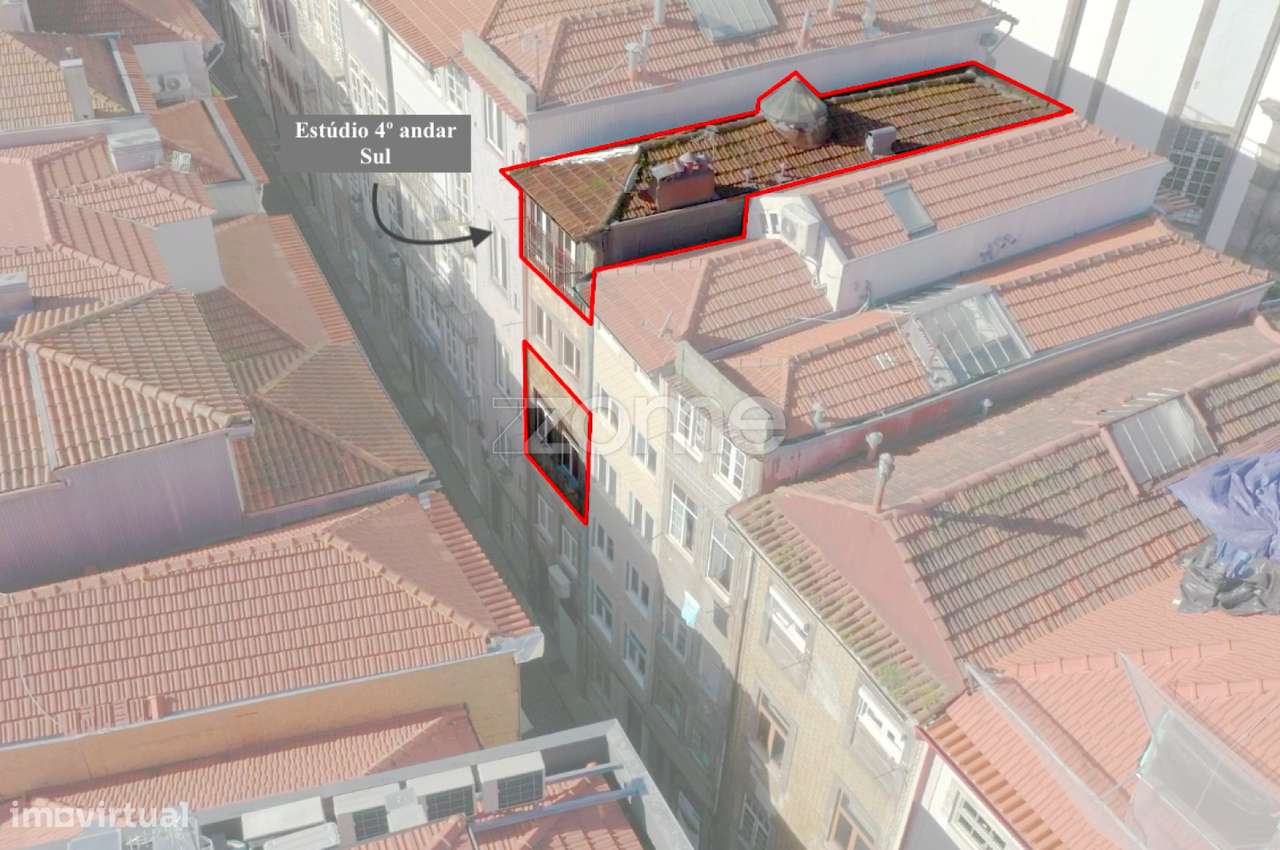 2 Estúdios T0 com rentabilidade nos Clérigos - 4º andar - Grande imagem: 3/36
