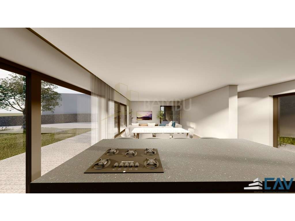 Moradia T3 de Arquitetura Moderna com Piscina - Em Construção-19