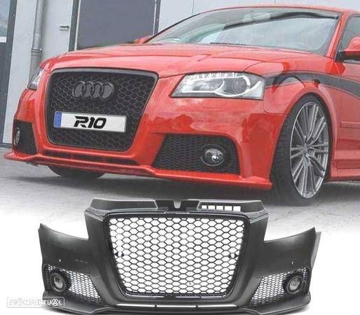 PÁRA-CHOQUE FRONTAL PARA AUDI A3 8P 08-12 RS PRETO PDC - 1